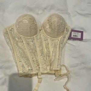 Ivory Dominique corset bra